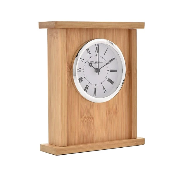 Widdop Bamboo Mantel Clock 4 Widdop Bamboo Mantel Clock - Image 2