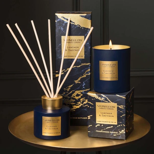 Stoneglow Luna Leather & Saffron Diffuser 4 Stoneglow Luna Leather & Saffron Diffuser - Image 2