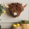 Voyage Maison Hewie Wall Mounted Highland Cow Ornament -Home Decoration 30989917