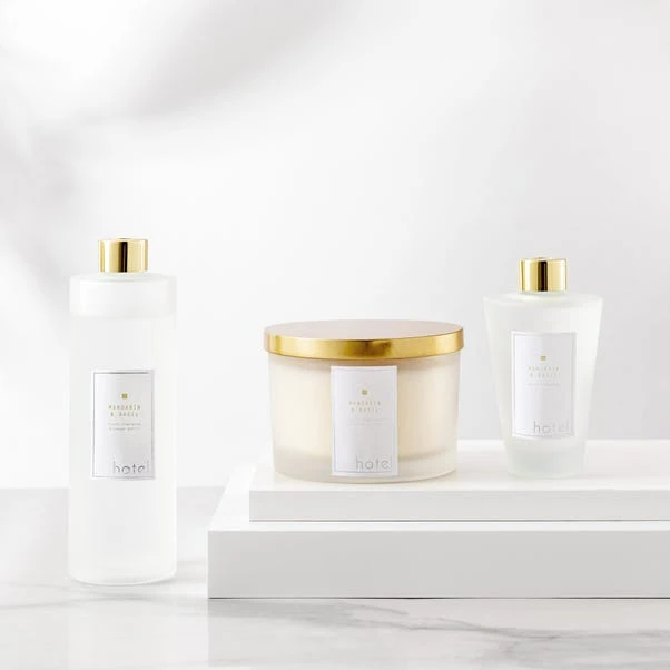 Hotel Mandarin & Basil Candle And Diffuser Collection Set 3 Hotel Mandarin & Basil Candle And Diffuser Collection Set